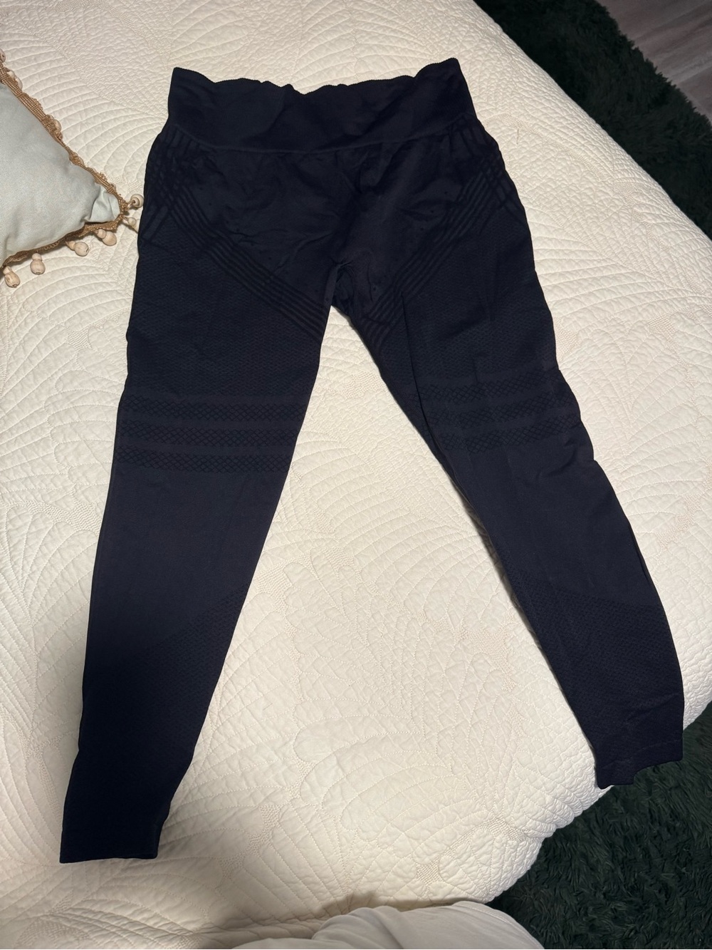 High-Waist Black Seamless Shaping Leggings for Women